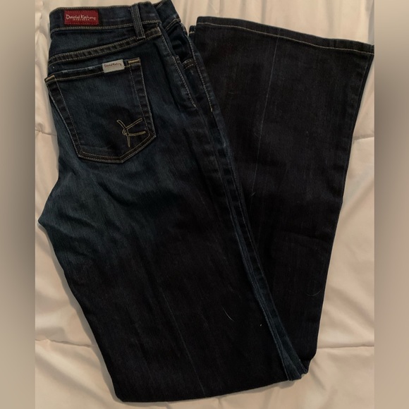 David Kahn Flare Jeans Like New SZ 27 Dark Blue - Picture 1 of 4